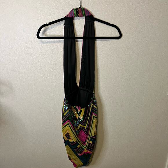 FashionNova Sequin Backless Halter Dress Size XS - Picture 3 of 5